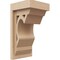 Ekena Millwork 5"W x 5"D x 10"H Wide Sheridan Rough Cedar Woodgrain TimberThane Corbel, Primed Tan CORUR05X05X10SHERCPR - alternate 1